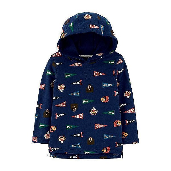 Moletom Carter's com capuz - Estampado