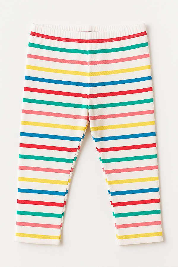 Calça Infantil GAP Legging - Listras coloridas