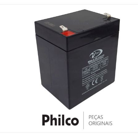 Bateria Litio 12V NS4.0-12 Caixa Acústica Philco PCX6500/PCX5600