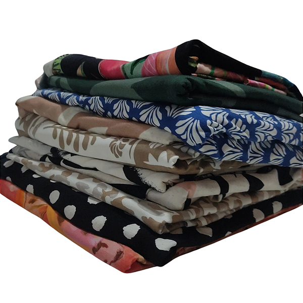 Viscolycra Estampada Retalhos - Caixa com 1 kg