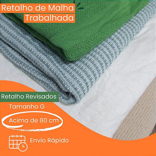 Malha Lisa Trabalhada - Pacote  com 5 kg