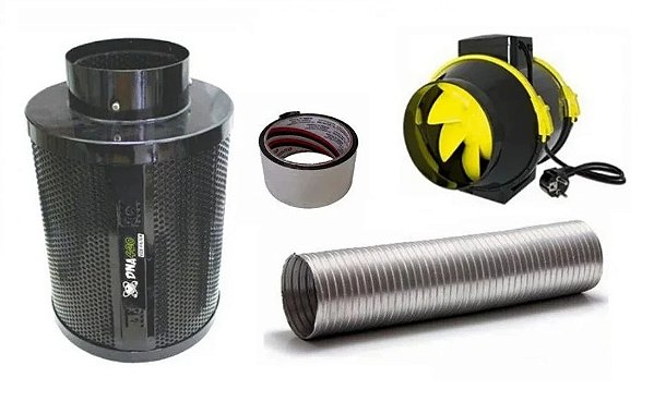 Kit Filtro carvão ativado recarregável Dna420 - Elimina Odores LARGE Turbo 220v
