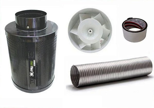 Kit Filtro carvão ativado recarregável Dna420 -  Elimina Odores SMALL BIVOLT