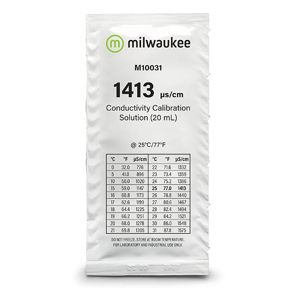 Solução para Calibração de Condutividade Milwaukee M10031B 1413 µS/cm