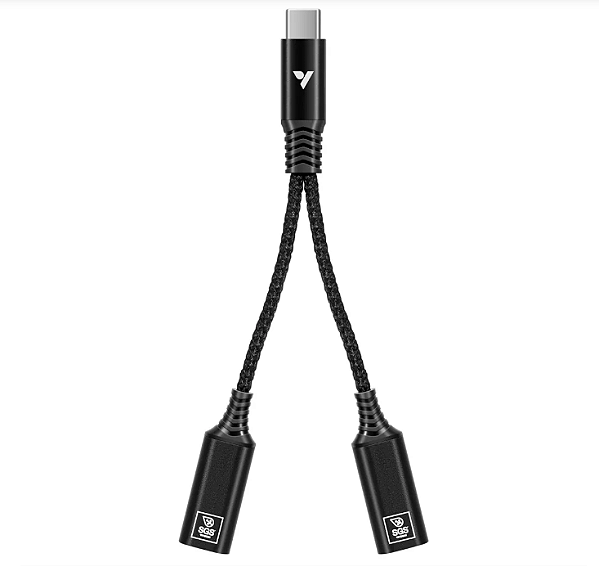 Splitter USB-C VIVOSUN com 1 Macho para 2 Fêmeas
