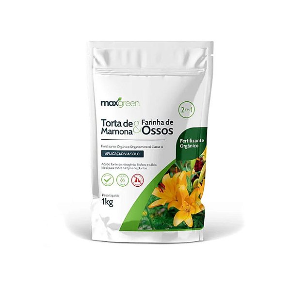 Maxgreen Torta de Mamona + Farinha de Ossos - 1KG