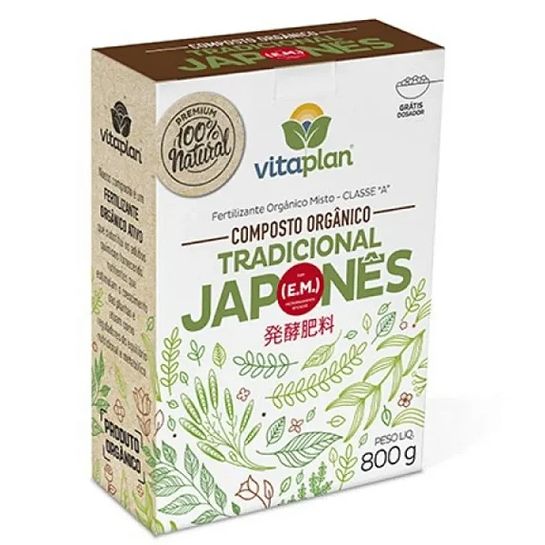 FERTILIZANTE COMPOSTO ORGANICO TRADICIONAL JAPONES 800 G