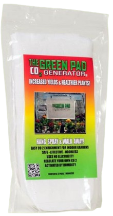 The Green Pad Co² Generator - Pacote com 5 Pads e 2 Hangers