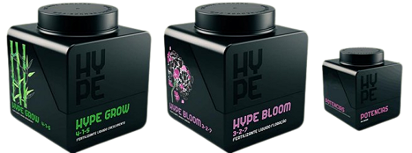 Kit de Fertilizantes Tri-Hype Pack Autocultivo para todo o ciclo