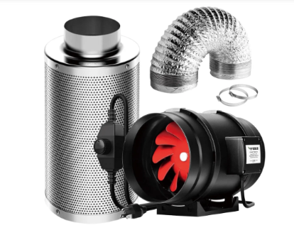 Kit Exaustão Vivosun 200 - Exaustor TURBO MAX + Filtro de carvão Advanced + Acessórios 200mm / 110V