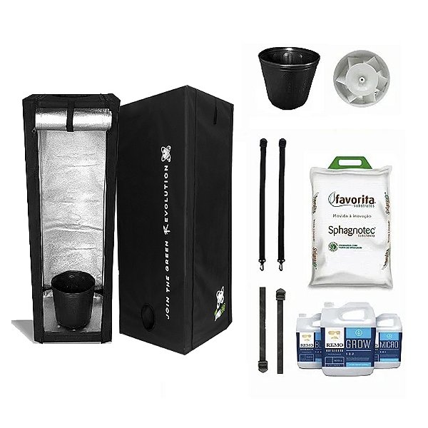 KIT ESTUFA - BARRACA DNA420 ECO EASY TO GROW 40x40x100 - Sem Luz