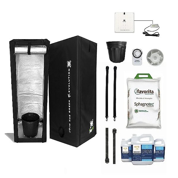 KIT ESTUFA - BARRACA DNA420 ECO LED EASY TO GROW 40x40x100 35W Quantum Board Pro-Master