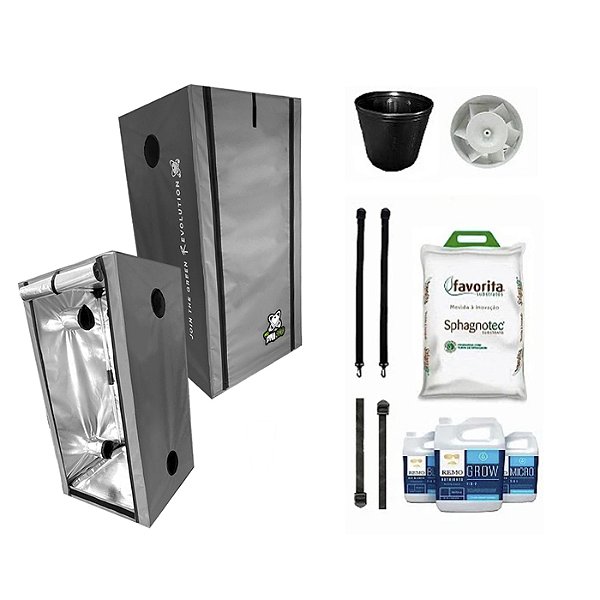 KIT ESTUFA - BARRACA DNA420 PRO EASY TO GROW 40x40x120 - Sem Luz
