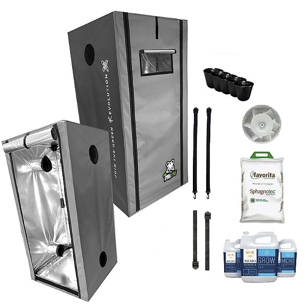 KIT ESTUFA - BARRACA DNA420 PRO EASY TO GROW 140x140x200 - Sem Luz