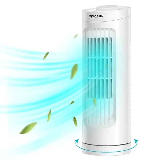 Ventilador Oscilante em Torre Vivosun 13'' - Branco