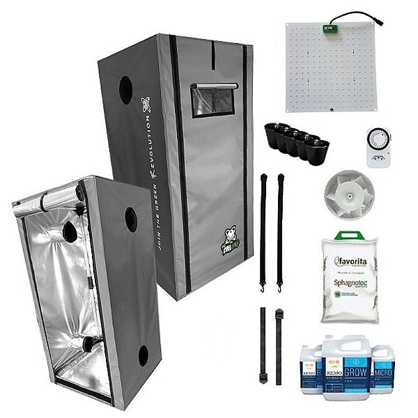 KIT ESTUFA - BARRACA DNA420 PRO LED EASY TO GROW 100x100x180 - 65W DNA420 Quantum Board LM281B