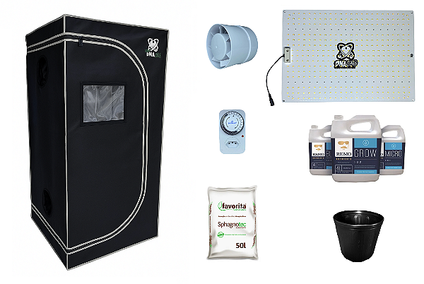KIT ESTUFA DNA420 LED 120x120x200cm -120w Quantum Board Dna420 283B - Bivolt