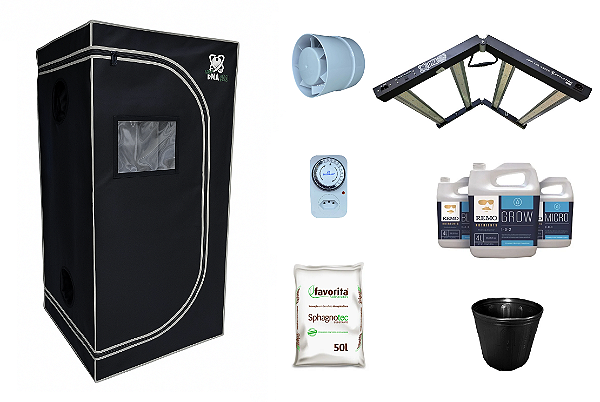 KIT ESTUFA DNA420 LED 120x120x200cm -400w Quantum Bar Dna420 281B - Bivolt