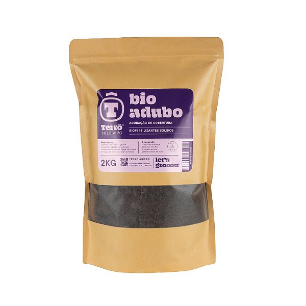 Terrô Bioadubo 2Kg - Adubo Orgânico de Cobertura