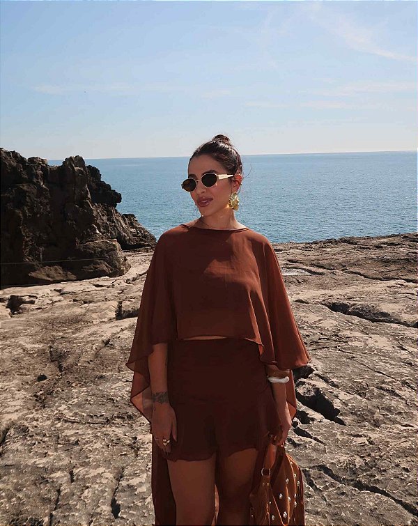 Saia Santorini Marrom