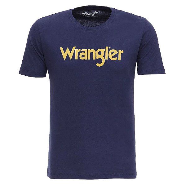 Camiseta Wrangler Masculina Azul Marinho Original