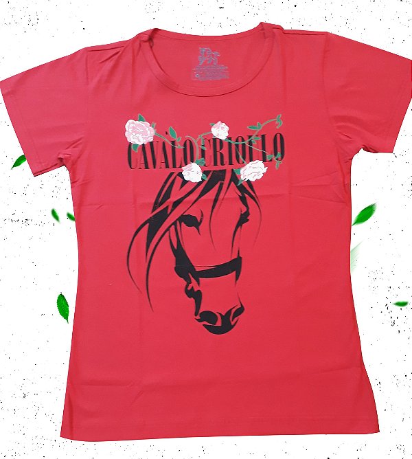 Camiseta de Algodão Feminina Cavalo Crioulo Most Country