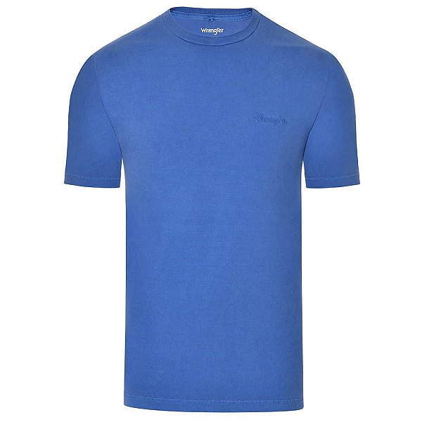 Camiseta Wrangler Masculina Azul Original