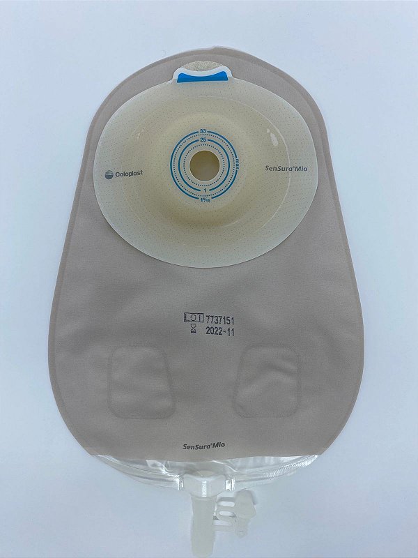 Bolsa Urostomia Sensura MIO Convex Profunda Rec 15-33mm Cinza Maxi - Coloplast 16856