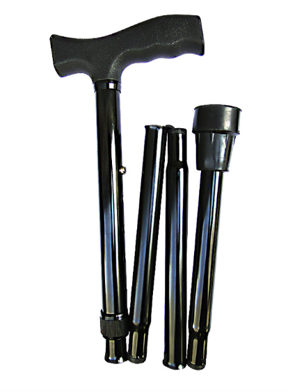 Bastão Ortopédico Dobrável - Preto - DY05927LB - Praxis