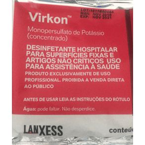 Virkon Desinfetante Hospitalar de Superfícies e Equipamentos - Sachê 50g - B Braun