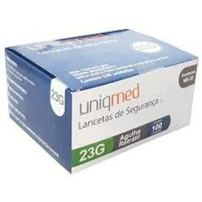 Lancetas de Segurança - Caixa com 100 unidades - UniqMed