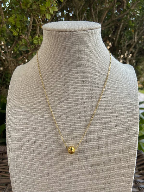 COLAR PINGENTE BOLINHA 45CM