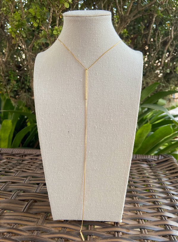 COLAR GRAVATA DOURADA