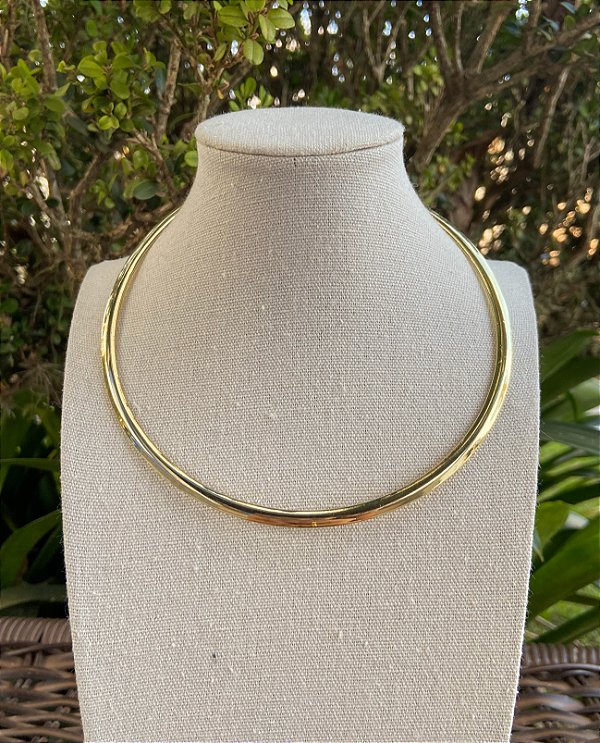 GARGANTILHA RIGIDA DOURADA