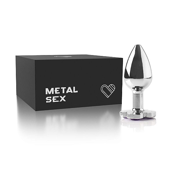 Plug Anal Metal Luck Cromado - 6,5 cm x 2,5 cm