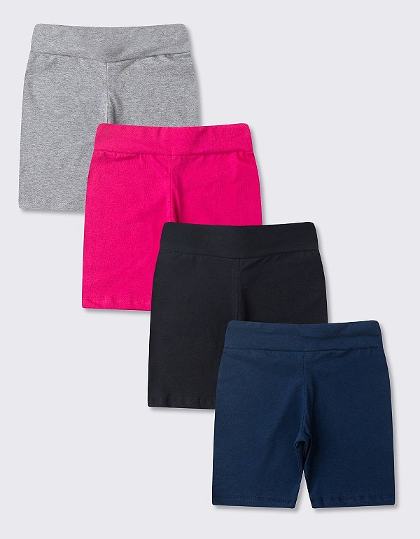 KIT 4 SHORTS CICLISTA FEMININO (ESTAMPAS SORTIDAS)