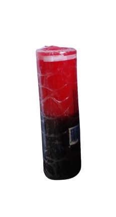 Vela Votiva (7 dias) Vermelho/Preto - 260 gramas