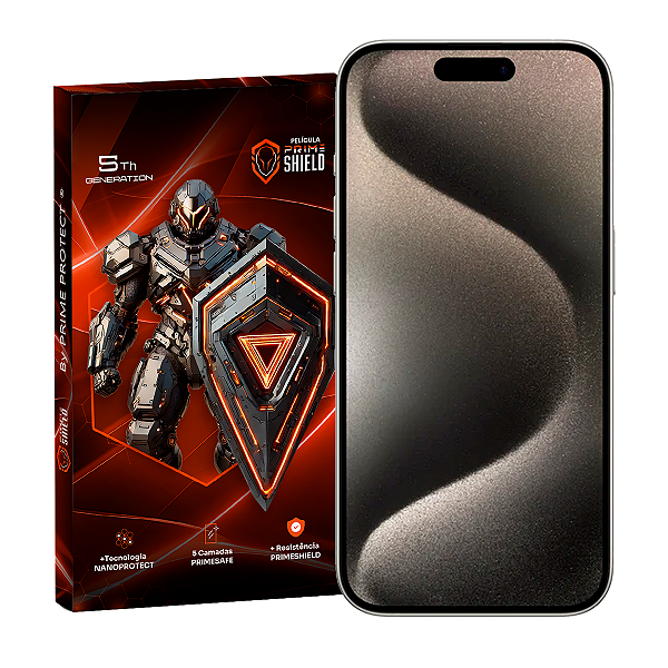 Película Hidrogel Antirreflexo Primeshield Linha iPhone 15