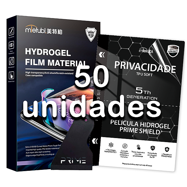Pacote C/ 50un Película Privacidade Hidrogel Tpu Soft 5th