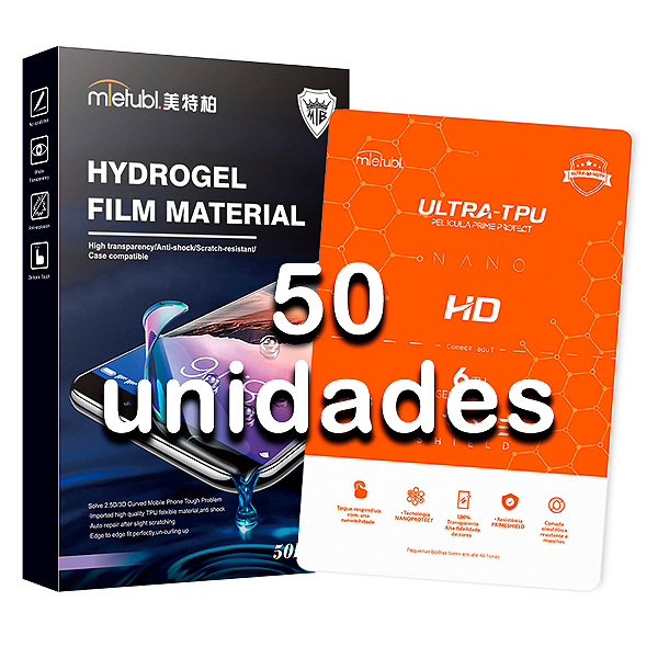 Pacote C/ 50un Película Transparente Hidrogel Tpu Soft 5th