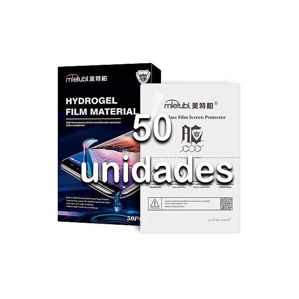 Pacote C/ 50un Fosca Película Antirreflexo Hidrogel Tpu Soft 5th