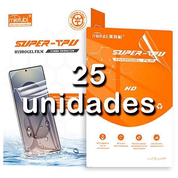 Pacote C/ 25un Película Transparente Hidrogel Tpu Soft 5th