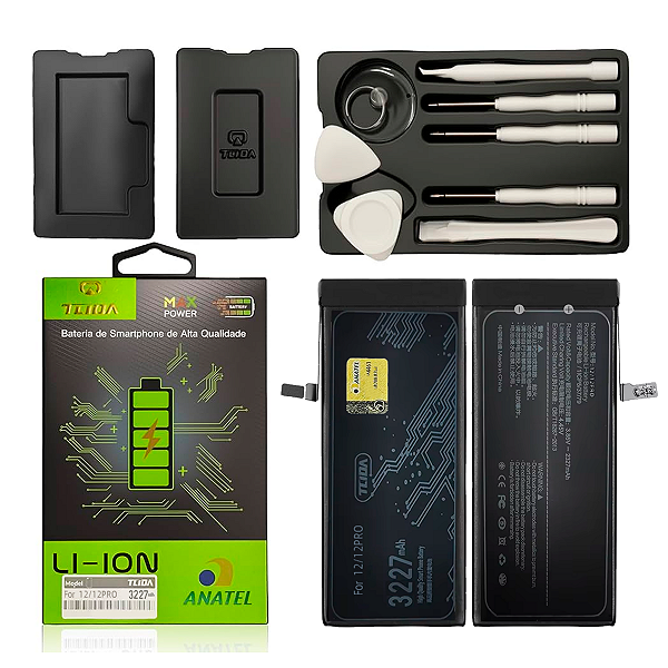 Bateria Para Iphone 12/ 12 Pro Premium Saude 100% Com Flex