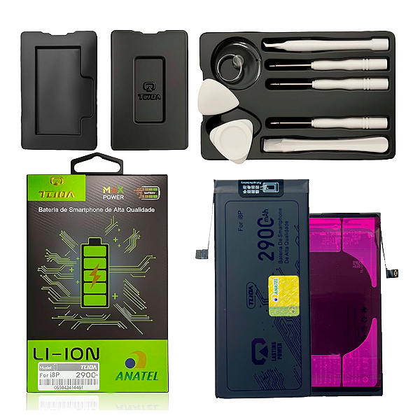Bateria Para Iphone 8 Plus Premium Saude 100% Com Flex