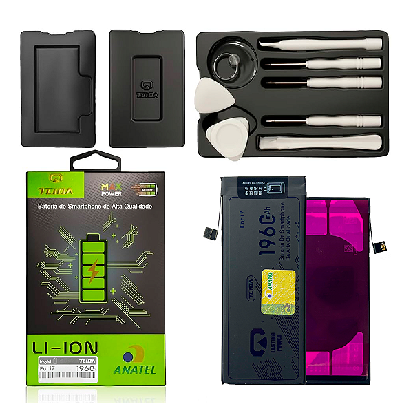 Bateria Para Iphone 7 Premium Saude 100% Com Flex