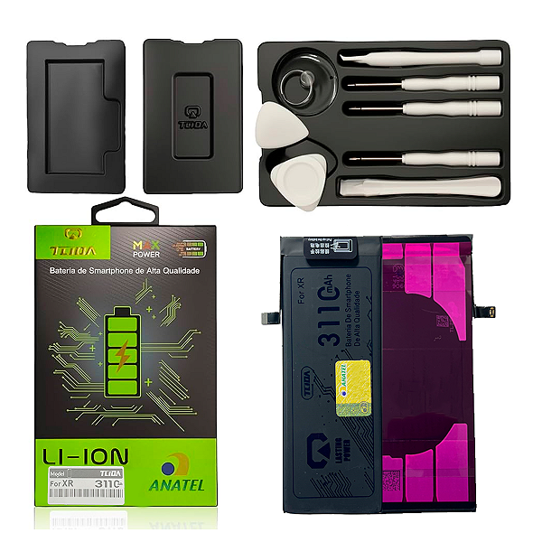 Bateria Para Iphone XR Premium Saude 100% Com Flex