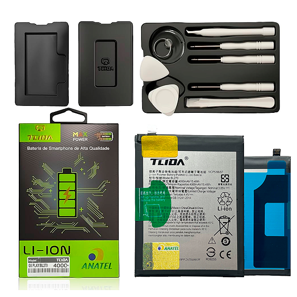 Bateria Para Motorola G6 Play Premium Saude 100% Com Flex