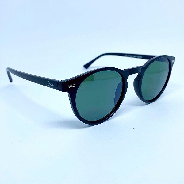 ÓCULOS DE SOL MALIBU - PRETO FOSCO COM VERDE