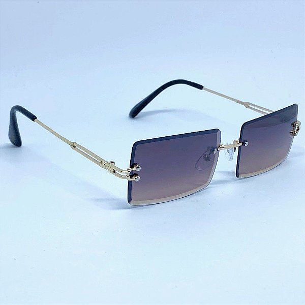 ÓCULOS DE SOL TEXAS - CHOCOLATE COM DOURADO
