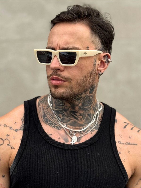 ÓCULOS DE SOL VINTAGE - CREME